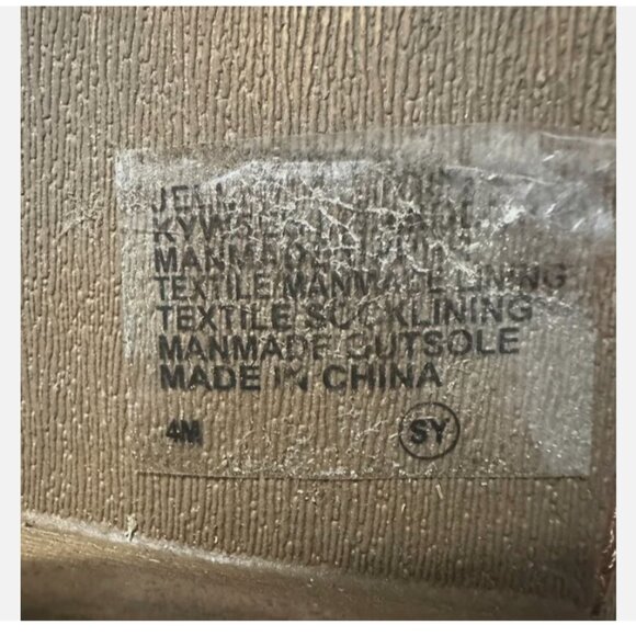 Brown Kids Cowboy Boots With Glitter Stitching Size 4 - Picture 8 of 13